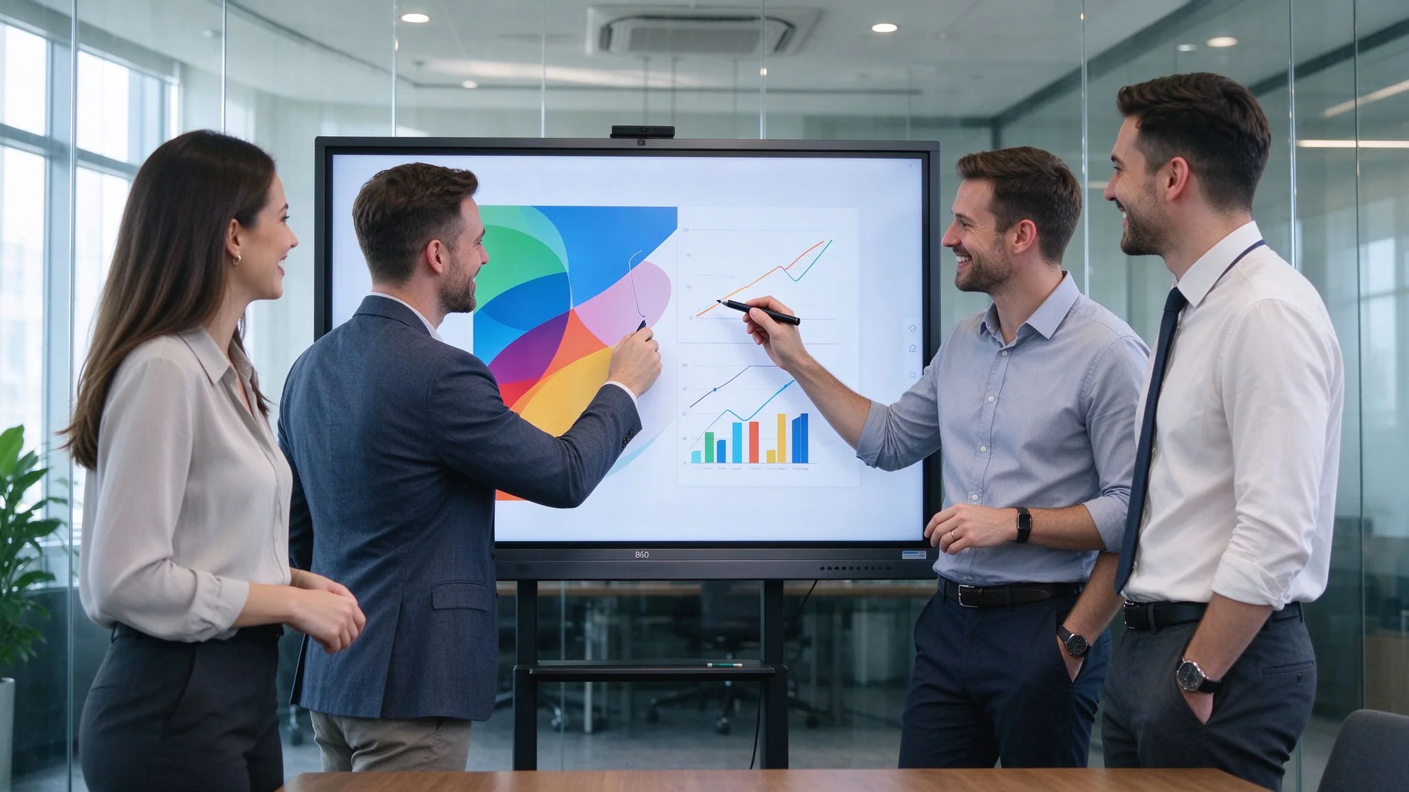 Multi Touch Collaboration on Conference Whiteboard
