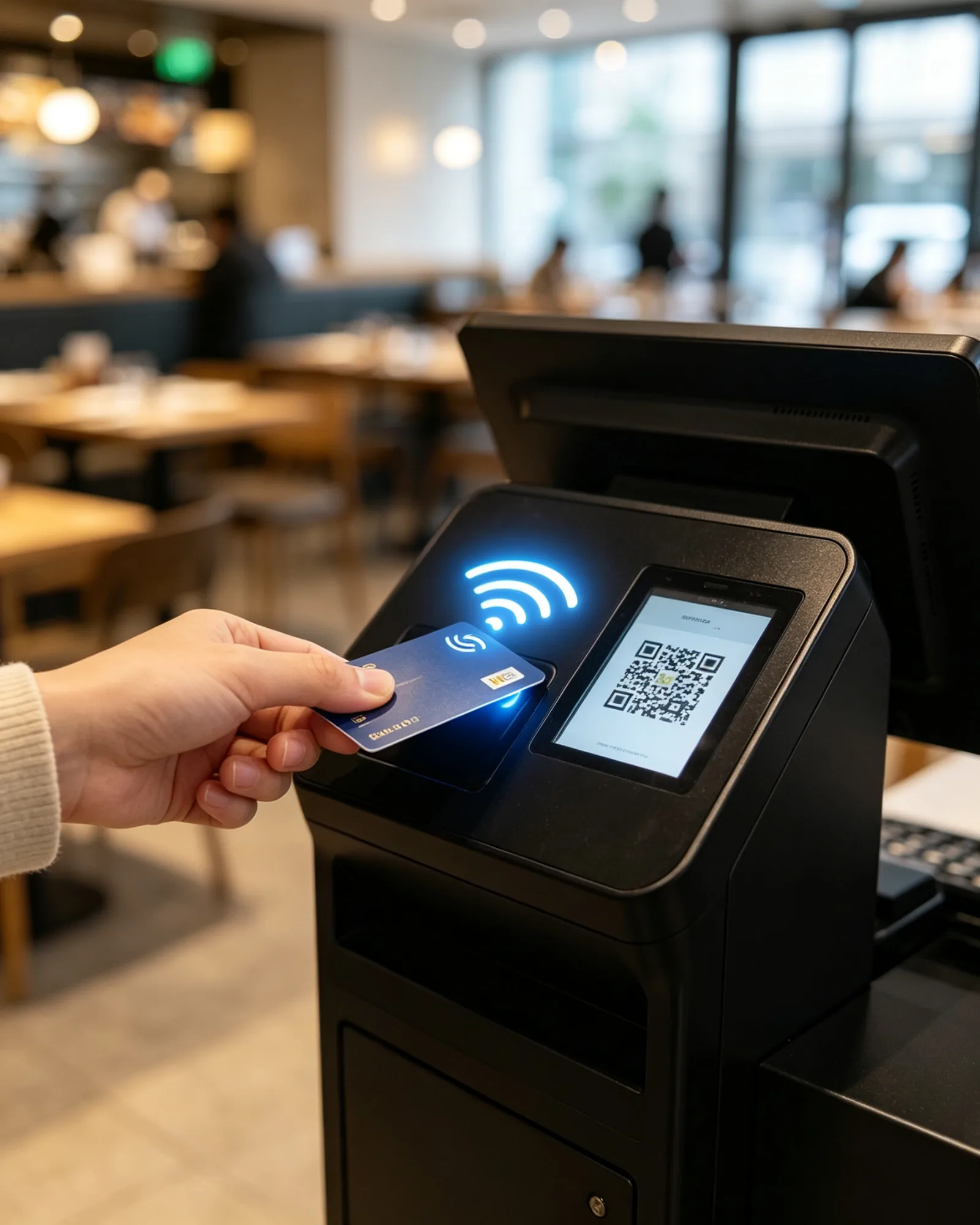 Optional Card, NFC and QR Payment Module