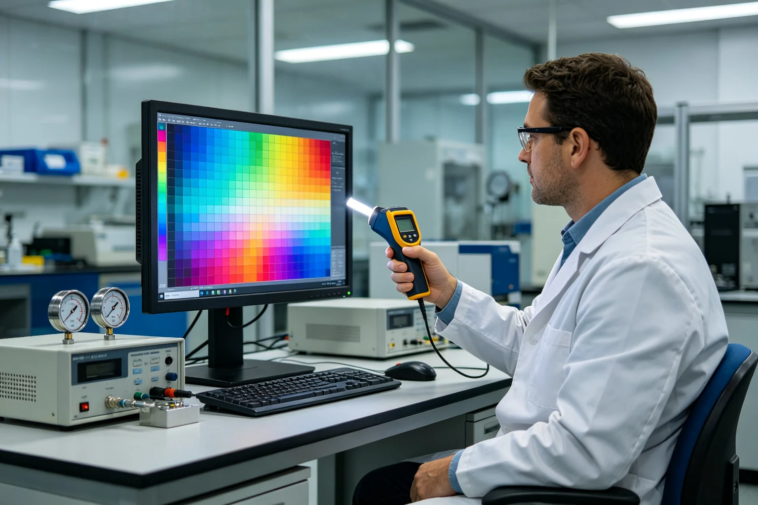 Quality inspection of outdoor digital signage display panels