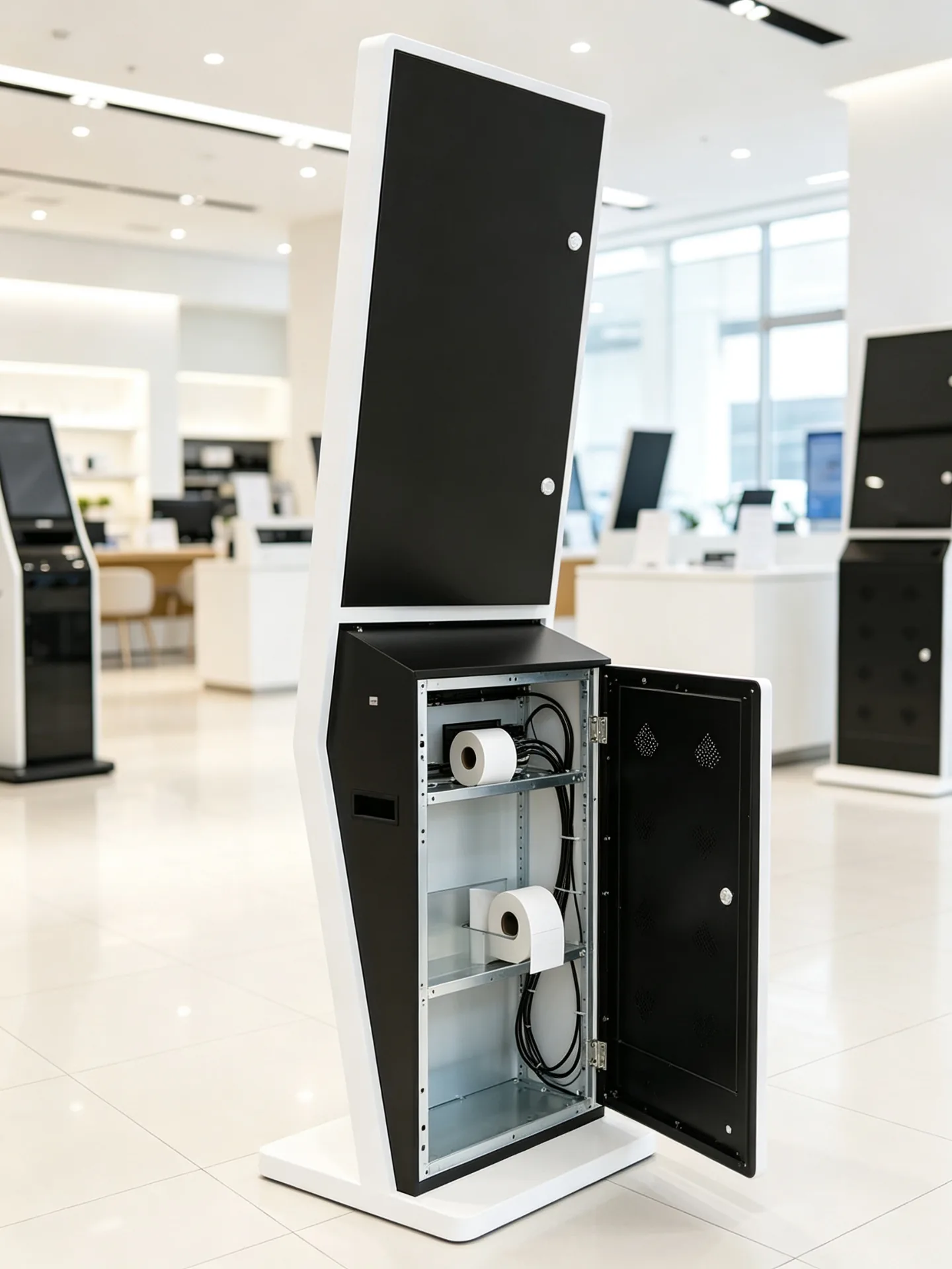 Service-Friendly Metal Enclosure with Concealed Cable Routing