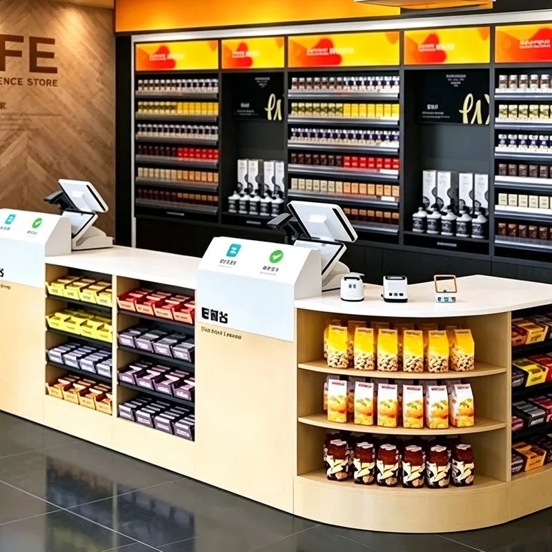 Qtenboard Wine and beverage shelf display scenario