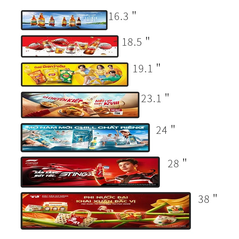 Qtenboard stretched bar display full size options