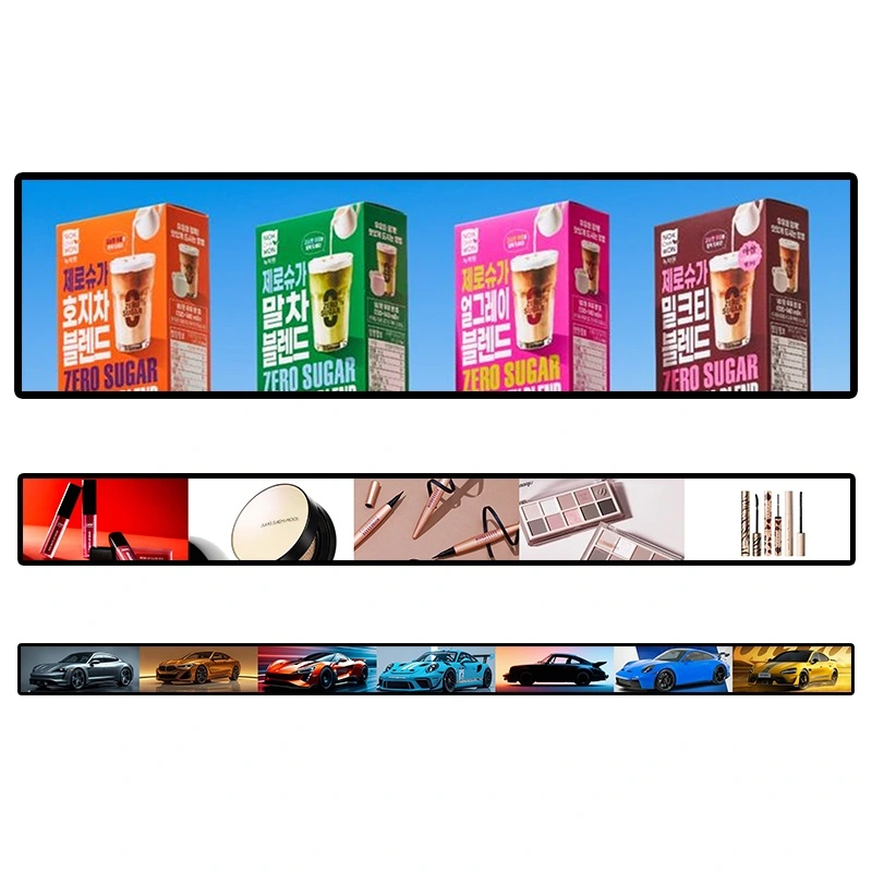 Qtenboard Extra long strip shelf display appearance