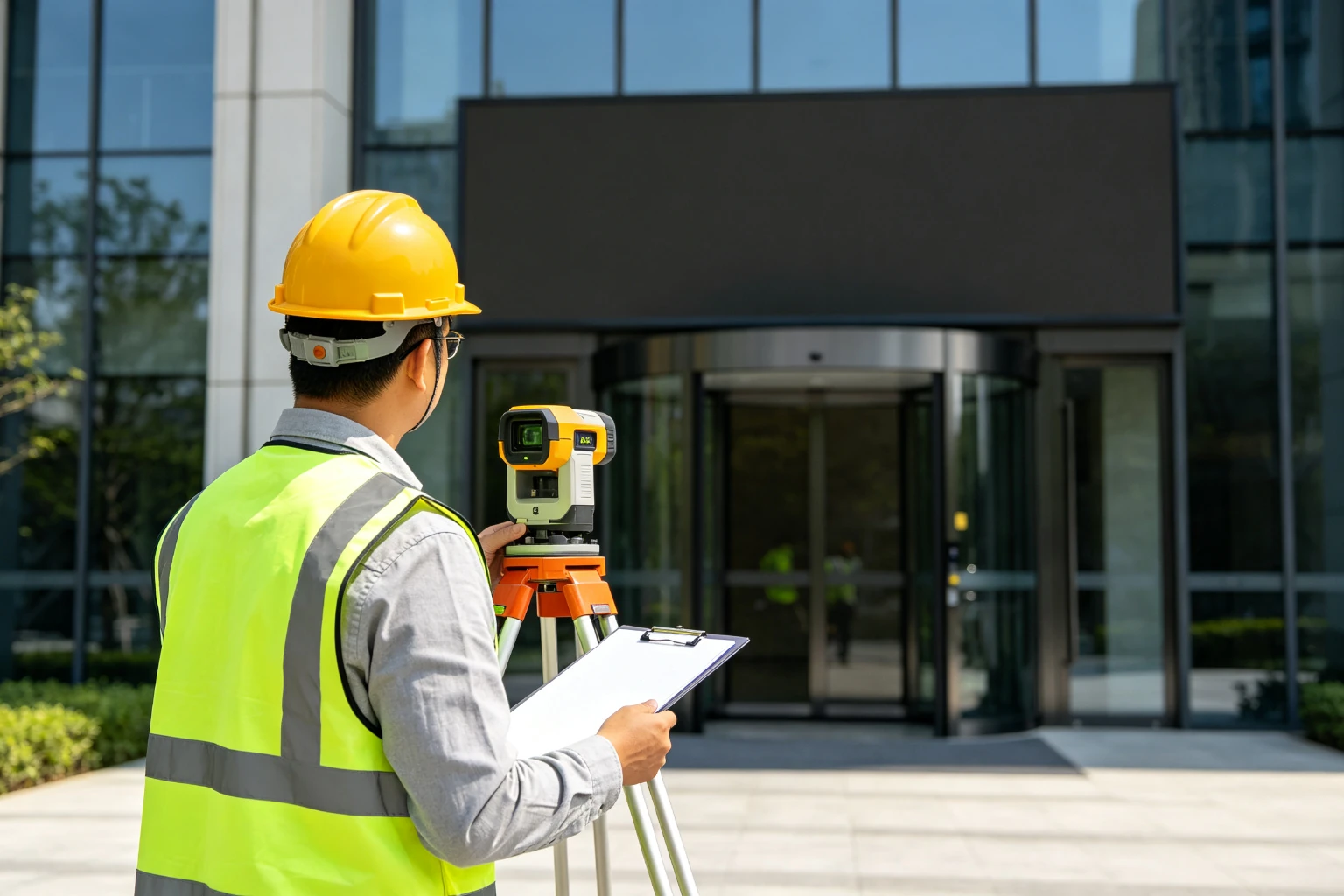 Site survey for outdoor digital signage installation requirements