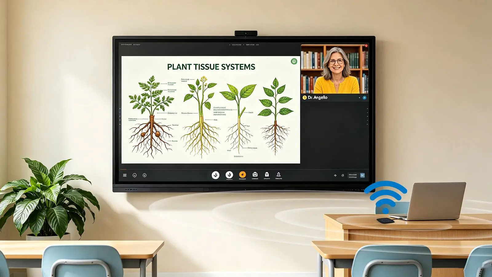 Stable wireless casting for Qtenboard classroom teaching