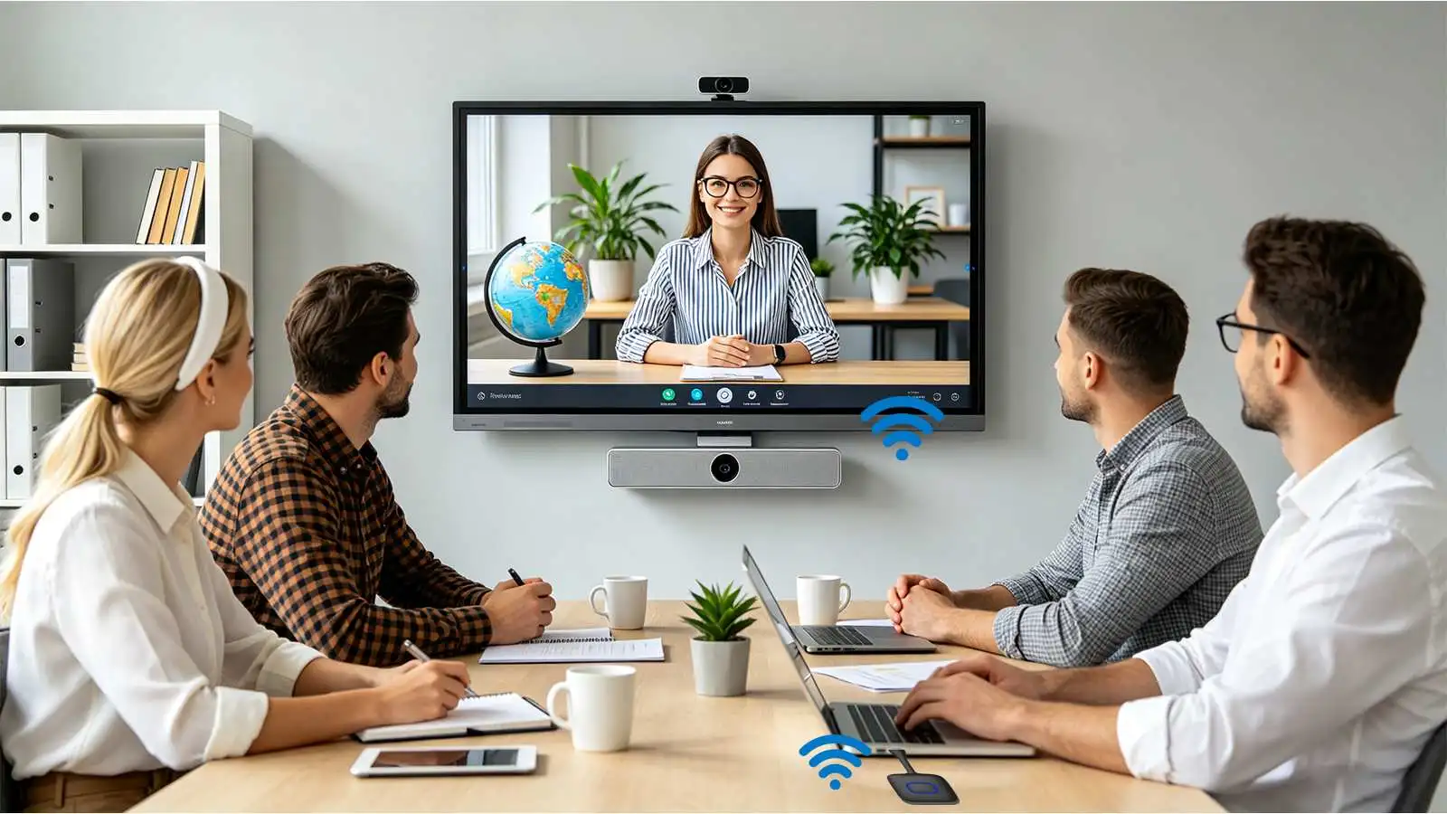 Qtenboard wireless dongle for meeting room presentation