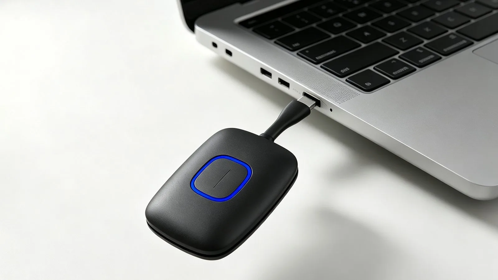 Qtenboard wireless cast dongle usb plug closeup