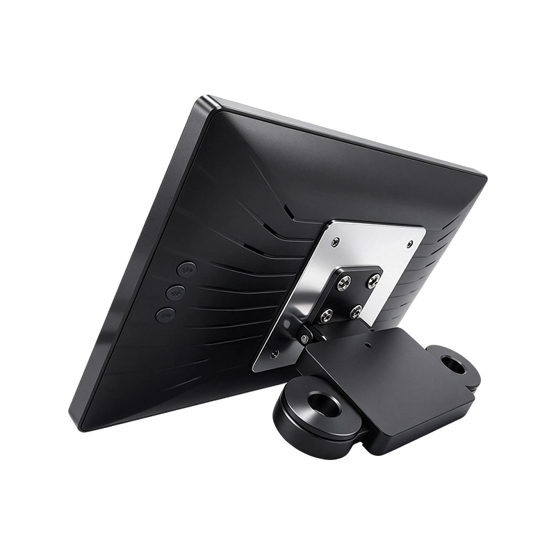 Qtenboard 10.1 inch taxi headrest digital signage back view with dedicated headrest mounting bracket