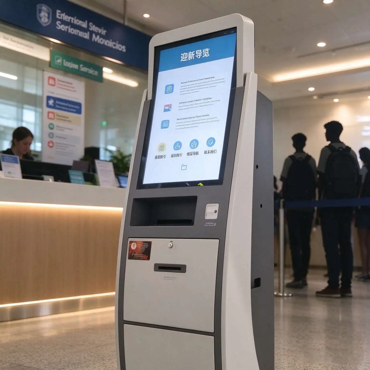 Campus Self-Service Terminal for Education Check-in & Inquiry Kiosk Qtenboard