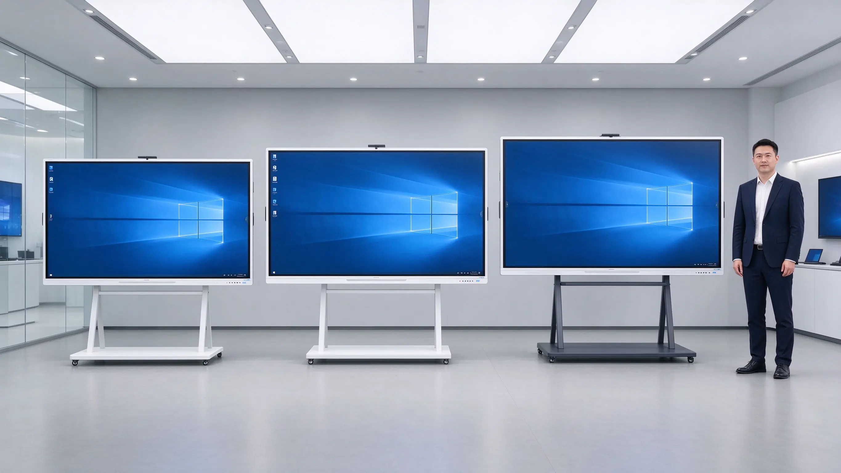 65 75 86 98 inch education all in one display size selection