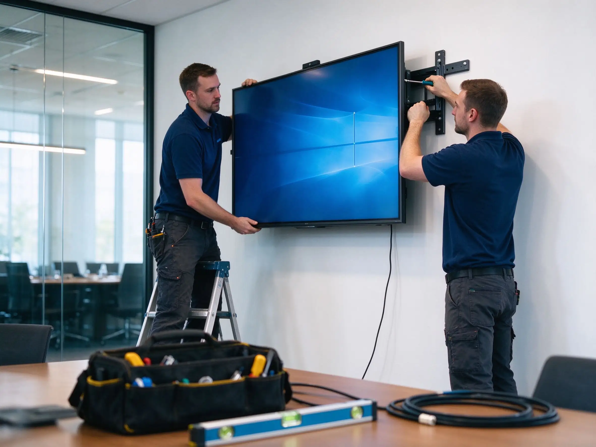 AV system integrator deploying Qtenboard interactive displays in corporate meeting rooms and classrooms
