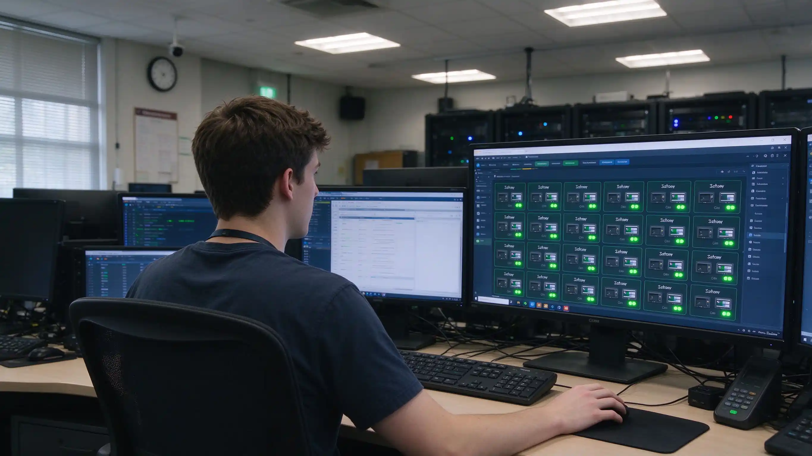 Education device DMS remote operation and monitoring dashboard