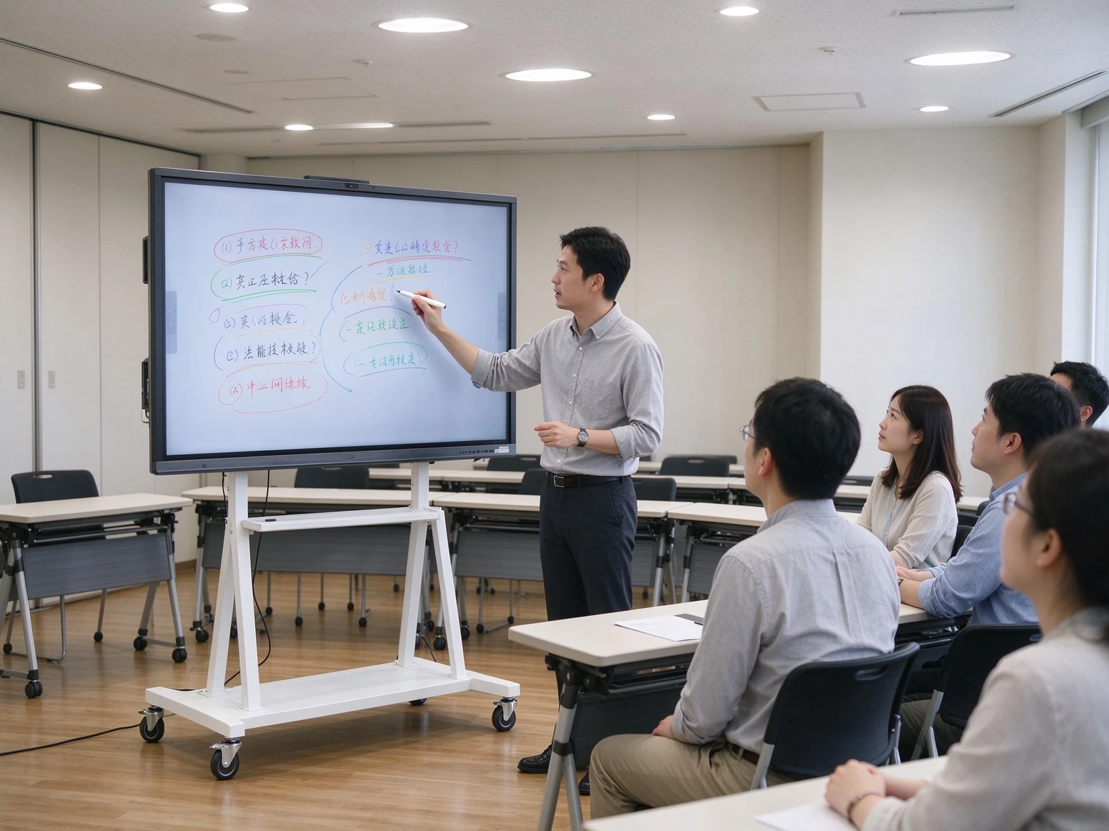 Meeting display mobile stand training room