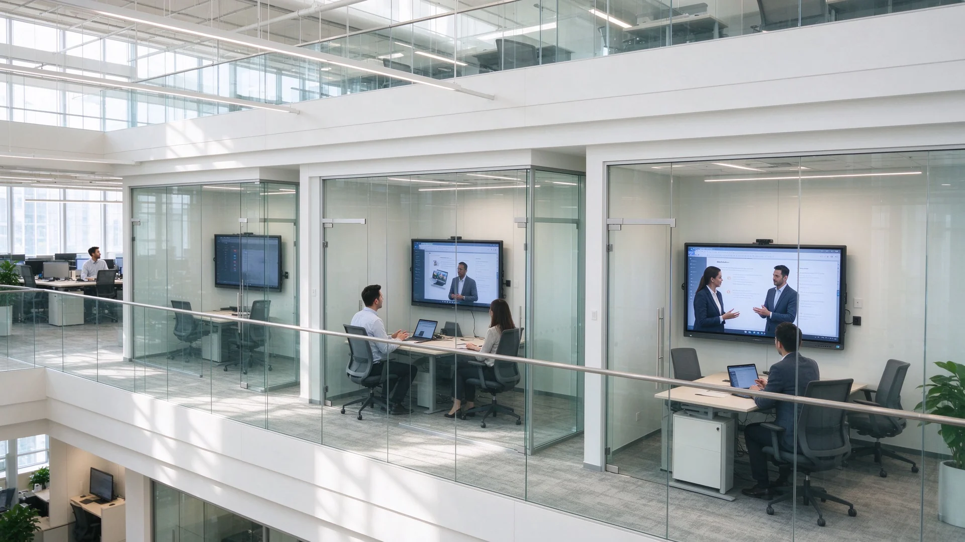 Multi-site enterprise meeting rooms