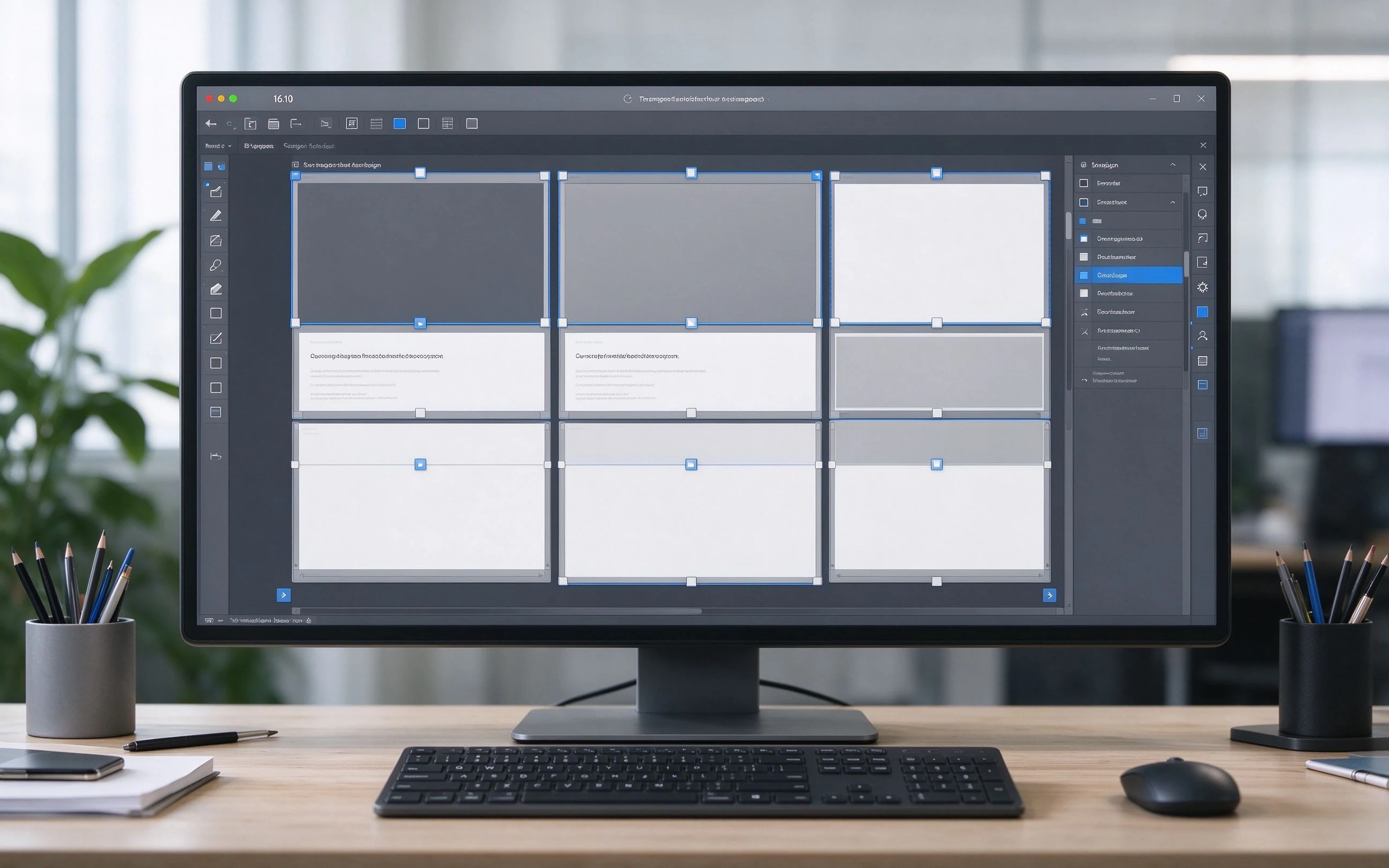 Qtenboard CMS multi-zone template editor for retail split-screen marketing layout deployment.