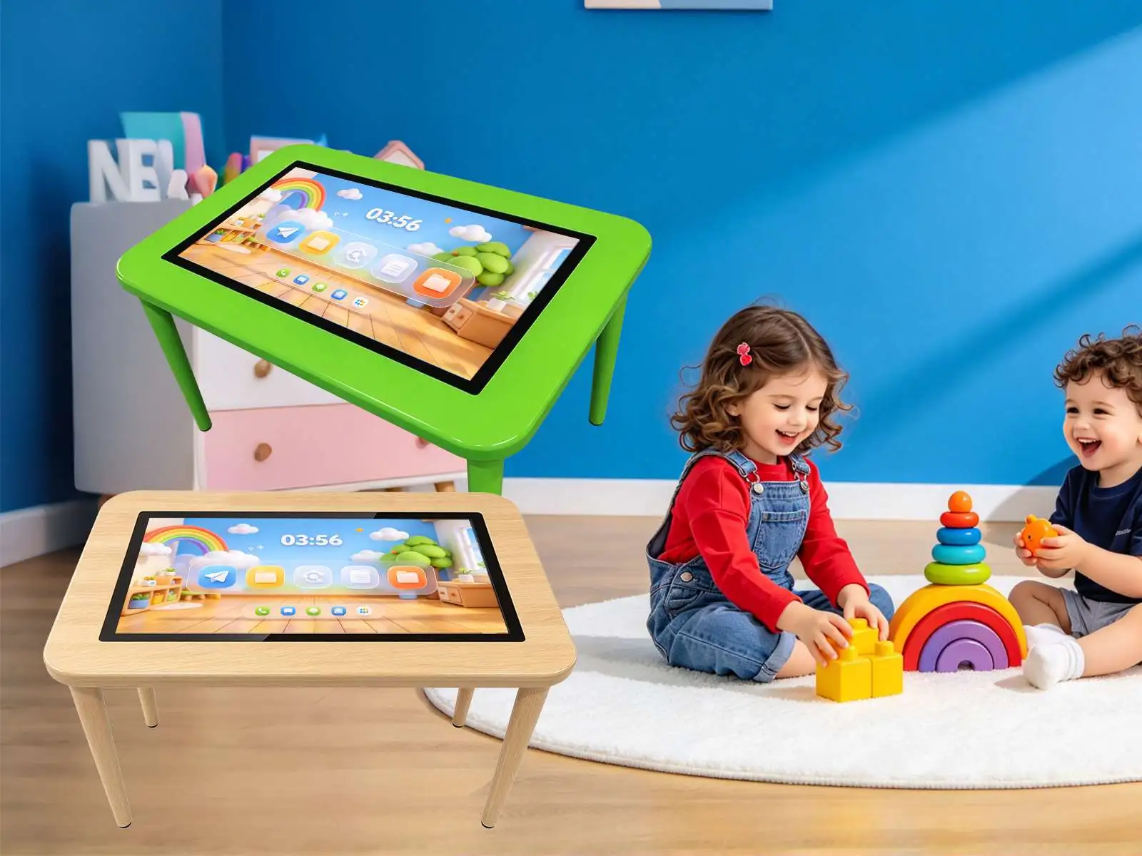 Kids interactive touch table scene
