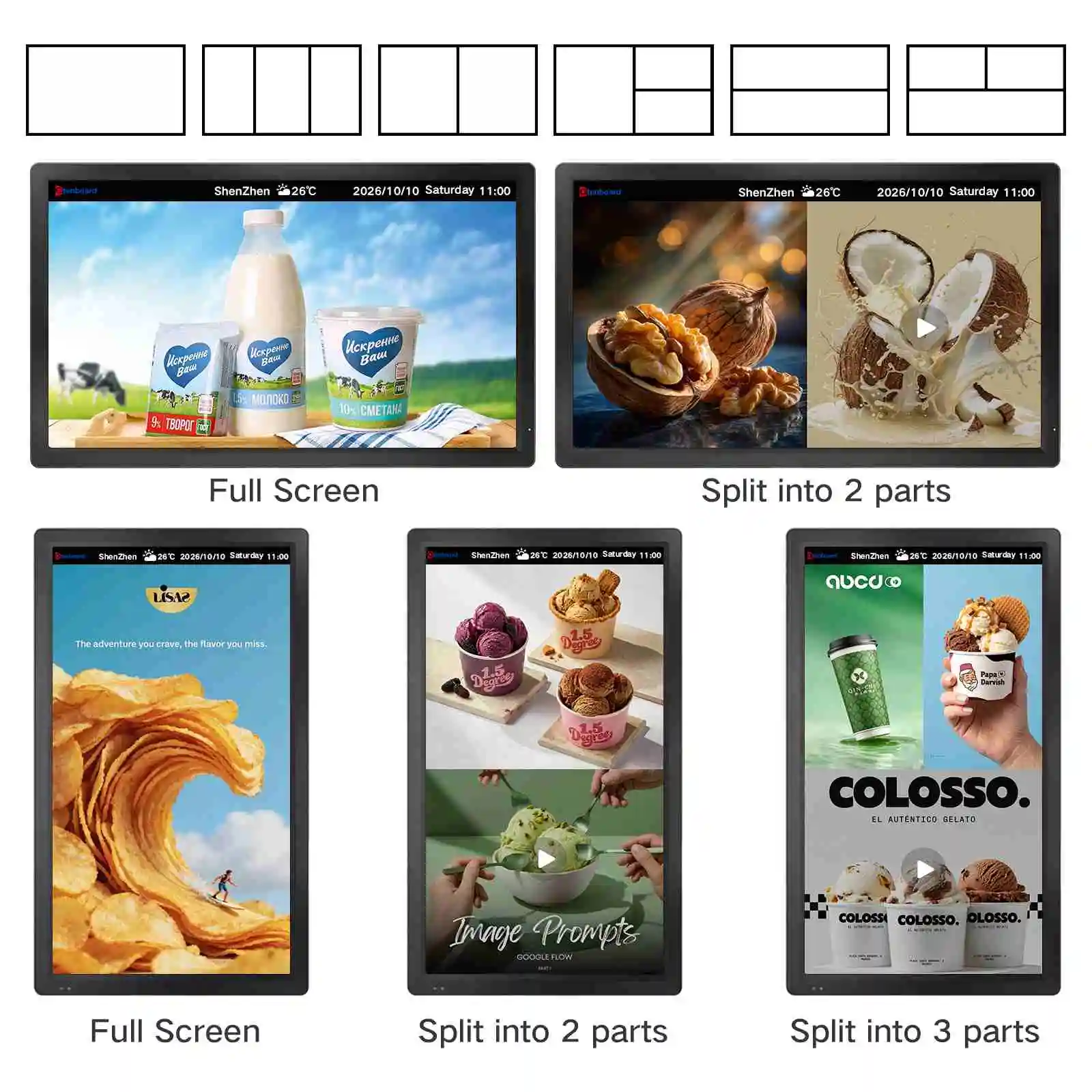 Qtenboard CMS Smart Split Screen Demo