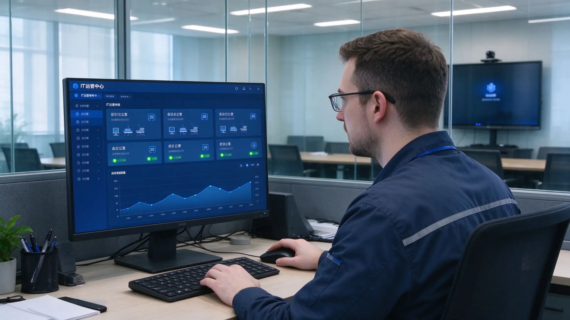 Device management dashboard for meeting room fleet