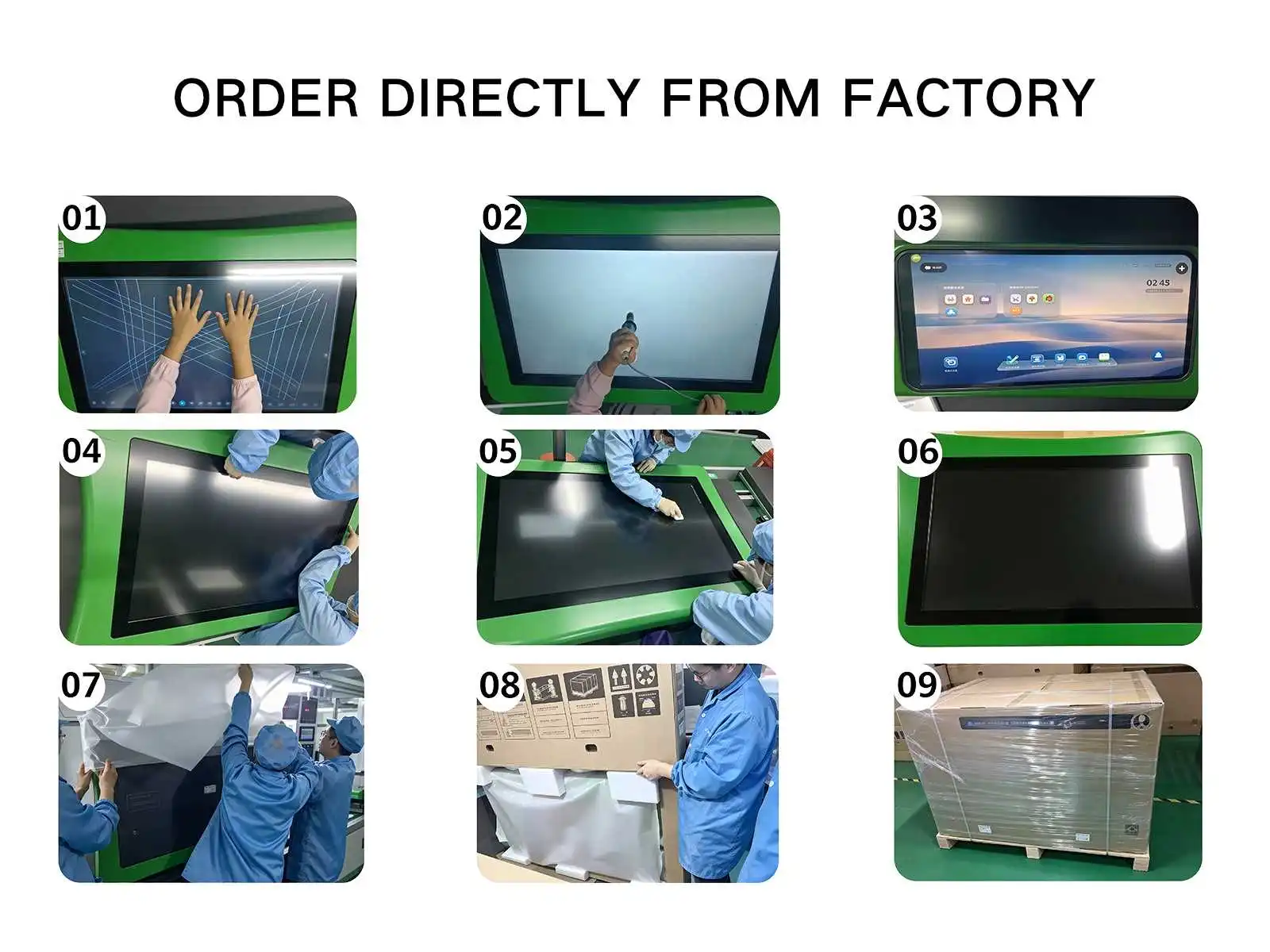 Qtenboard factory production and packaging process