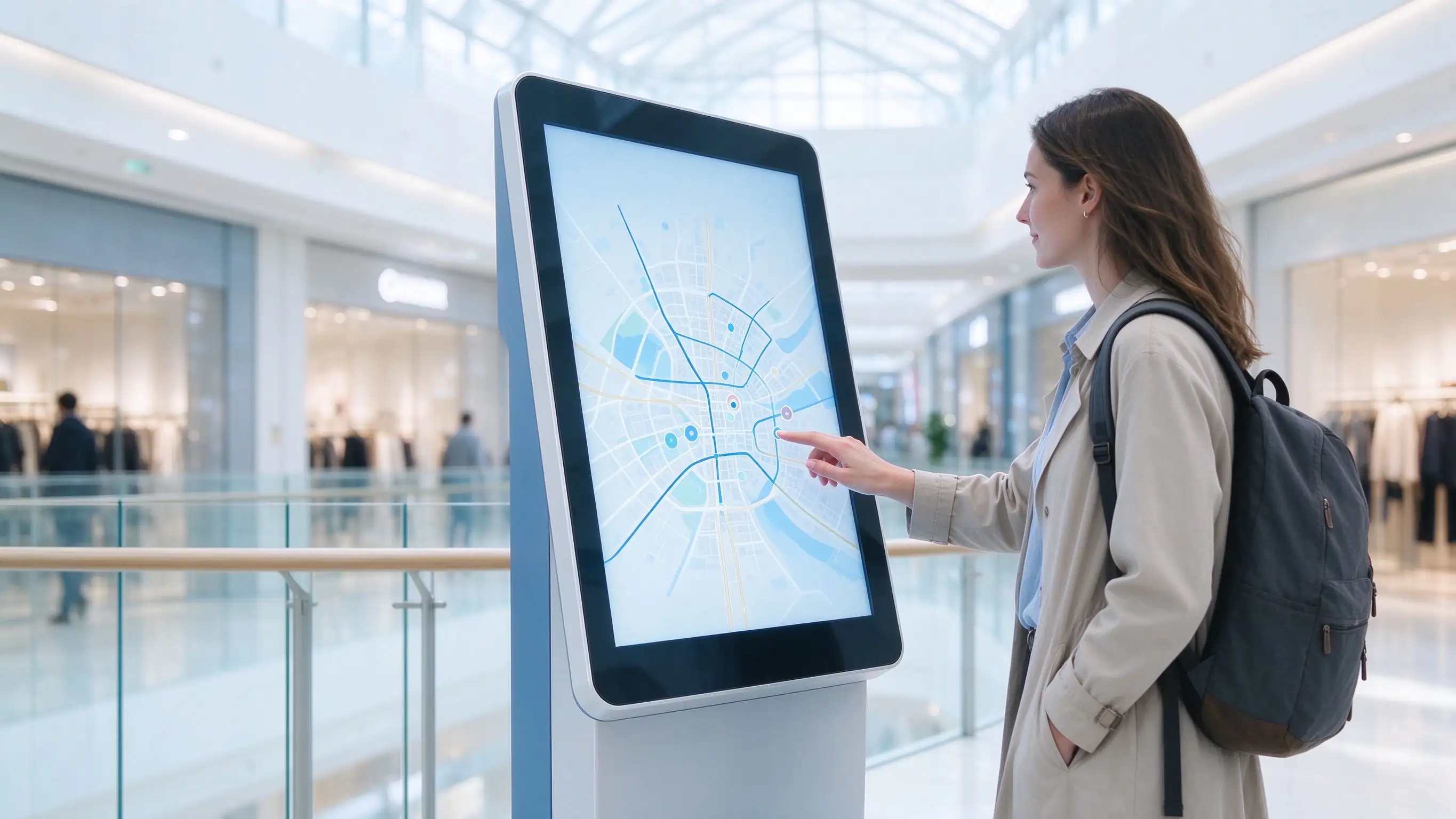 Interactive touch kiosk application