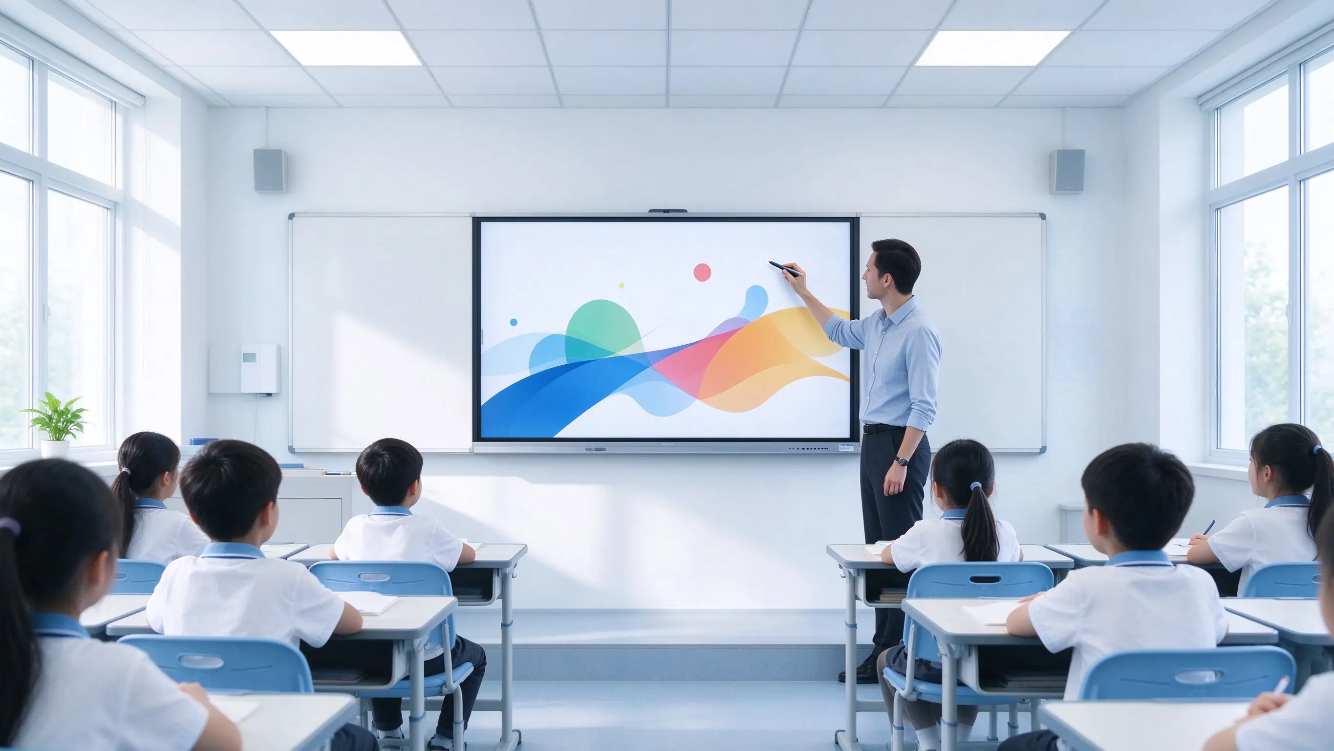 Interactive whiteboard classroom teaching
