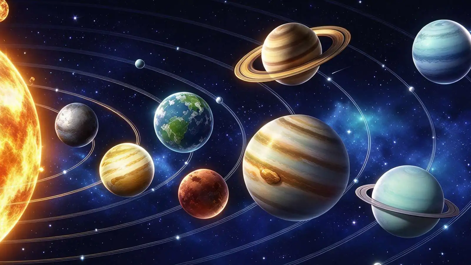 Qtenboard solar system science learning animation