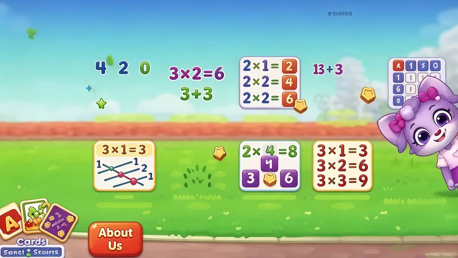 Qtenboard children math learning game screen