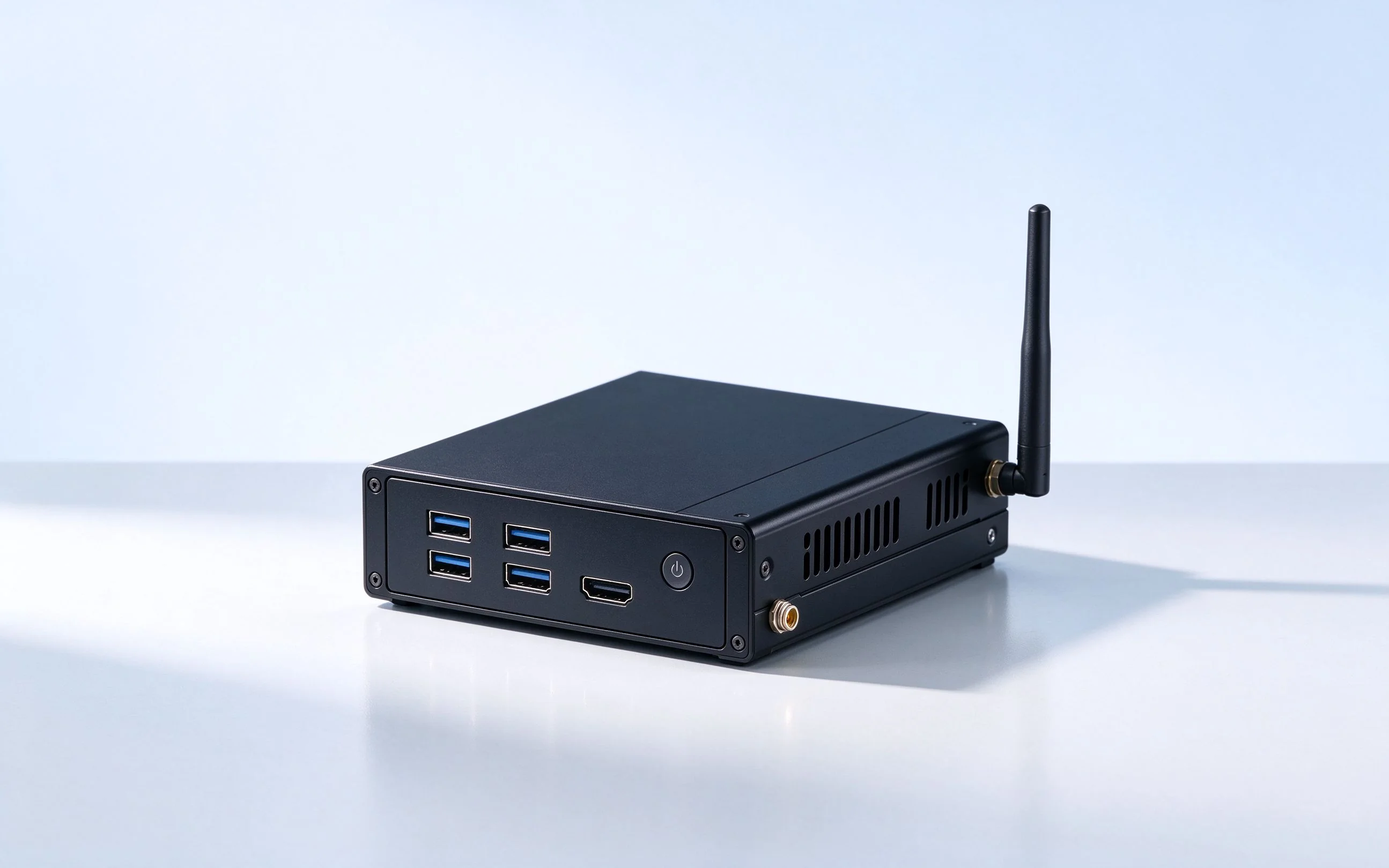 OPS computer module front view with ports