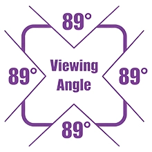 89° Viewing Angle icon