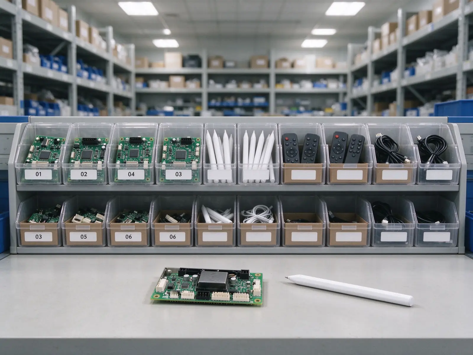 Spare parts stock for Qtenboard interactive panels