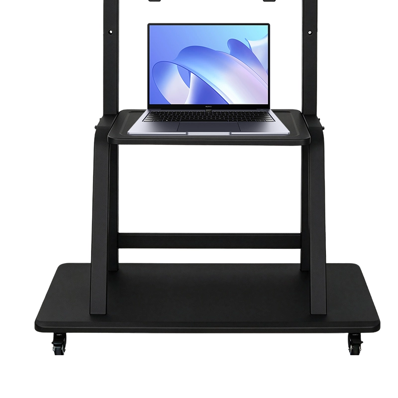Qtenboard Steel storage tray for interactive screen cart, hold laptop AV equipment max 15lbs
