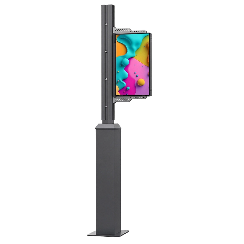 Qtenboard Street Pole LCD Display IP56 High Brightness Optical Bonding Smart City Screen
