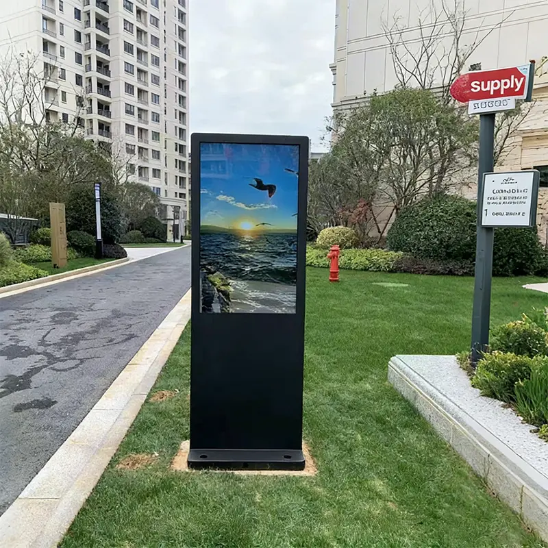 Outdoor Digital Totem in Singapore Residential Area